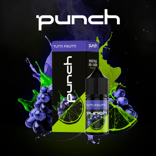 Набор для самозамеса Punch Tutti Frutt 30 мл 50 мг со вкусом винограда, киви и лайма