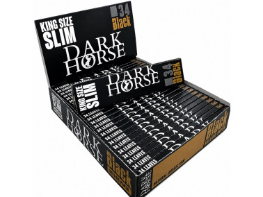 Папір для самокруток DARK HORSE BLACK KS SLIM BLACK /34 108мм