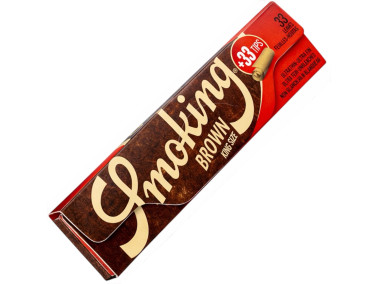 Бумага для самокруток Smoking Brown 110мм KS  + Фильтры Tips