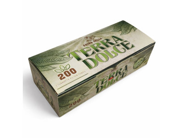 Гильзы для набивки сигарет Terra BIO 200 шт. прозрачно-коричневая бумага