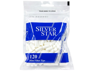 Фильтры для самокруток Silver Star 6х15мм