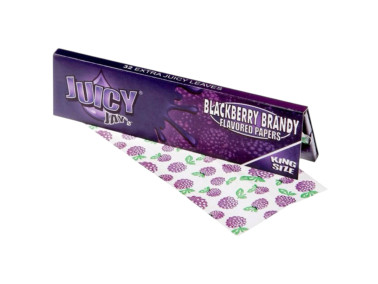 Папір для самокруток JUICY JAY’S BLACKBERRY BRANDY KING SIZE SLIM зі смаком ожини