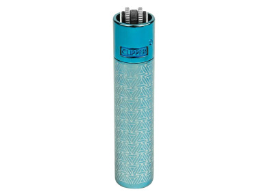Зажигалка металл Clipper Display Blue