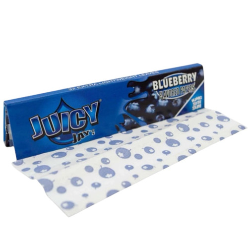 Папір для самокруток JUICY JAY’S Blueberry KING SIZE SLIM зі смаком чорниці