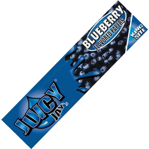Папір для самокруток JUICY JAY’S Blueberry KING SIZE SLIM зі смаком чорниці