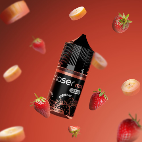 Набор для самозамеса Chaser Mix Strawberry Banana 50 мг 30 мл со вкусом клубники и банана