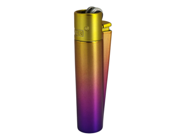 Зажигалка Clipper металл Golden Purple (мат)