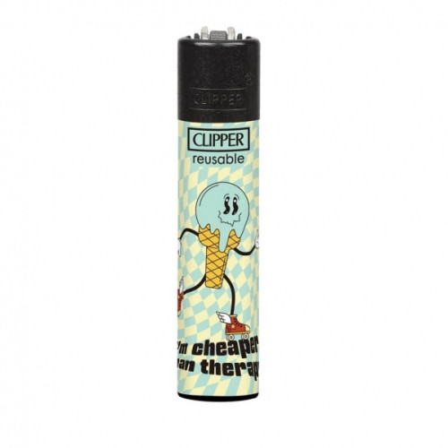 Зажигалка Clipper Classic Ice Cream Cone Blue