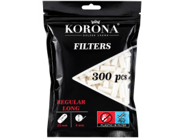 Фильтра для самокруток KORONA REGULAR LONG 8х22 мм (300 шт)