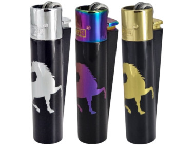 Зажигалка Clipper металл Unicorn