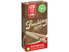 Фильтры для самокруток БИО SMOKING BROWN ULTRA SLIM 5,7х14 мм  (120 шт)