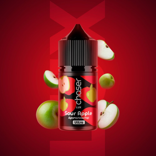 Набор для самозамеса Chaser Lux Sour Apple 50 мг 30 мл со вкусом кислого яблока