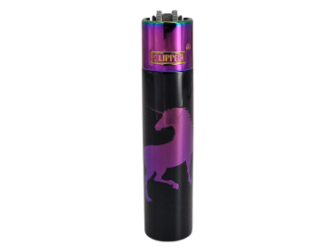 Зажигалка Clipper металл Unicorn Ice