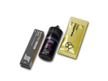 Набор для самозамеса Chaser Black Blackberry Sour Raspberry 30 мл 50 мг со вкусом черники и кислой малины