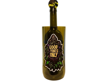 Водный бонг для курения «Good Vibes Only» Black