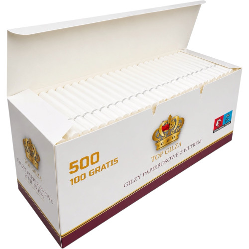 Гильзы для сигарет с белым фильтром TOPGILZA White 500шт