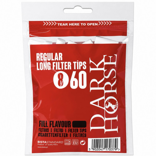 Фильтра для самокруток Dark Horse Rerular Long 8х22 мм (60 шт)
