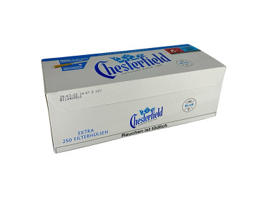 Гильзы для сигарет "CHESTERFIELD White" 250шт