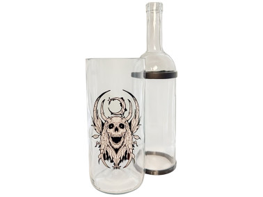 Воднік для куріня з скла «Demon Skull»