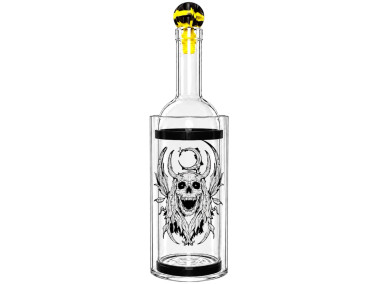 Водник для курения из стекла «Demon Skull»