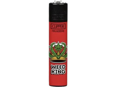 Зажигалка Clipper mini "Weed King" #1