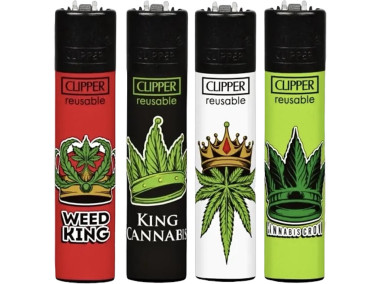 Зажигалка Clipper mini "Weed King"