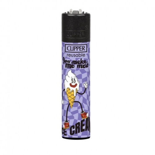 Зажигалка Clipper Classic Ice Cream Cone Violet