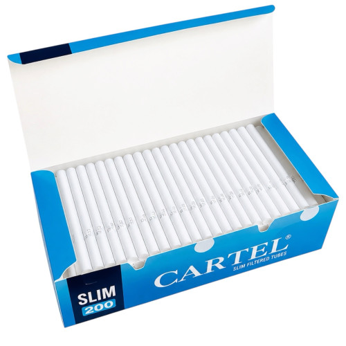 Гильзы для сигарет Cartel Slim Blue 6.5 200 шт