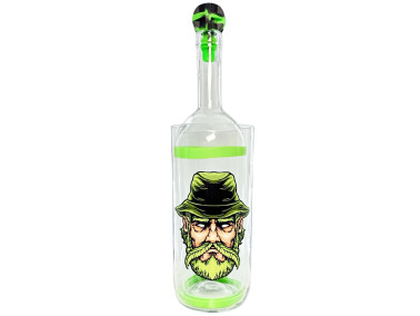 Водник для курения из стекла «Weed Man Green»