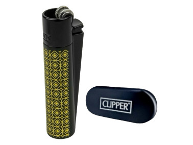 Зажигалка металл Clipper Display Gold