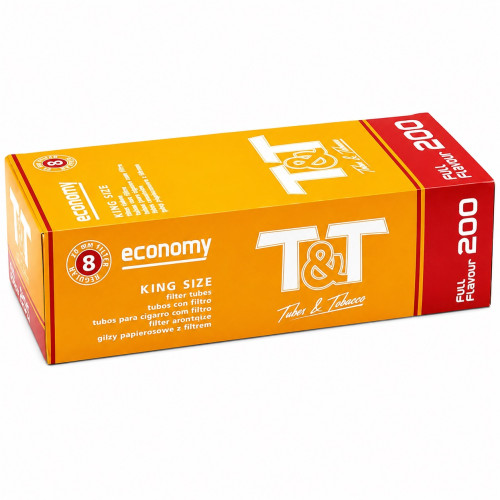 Гильзы для сигарет T&T Tubes & Tobacco Economy 200 шт