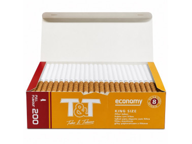 Гильзы для сигарет T&T Tubes & Tobacco Economy 200 шт
