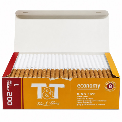 Гильзы для сигарет T&T Tubes & Tobacco Economy 200 шт