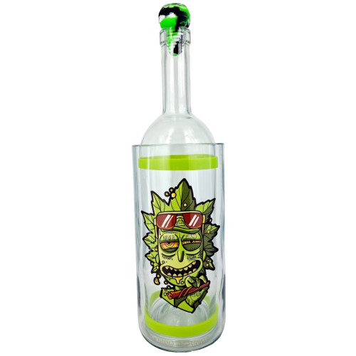 Бонг - Водник для курения из стекла «Rick Weed Green»