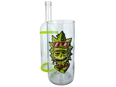 Бонг - Водник для курения из стекла «Rick Weed Green»
