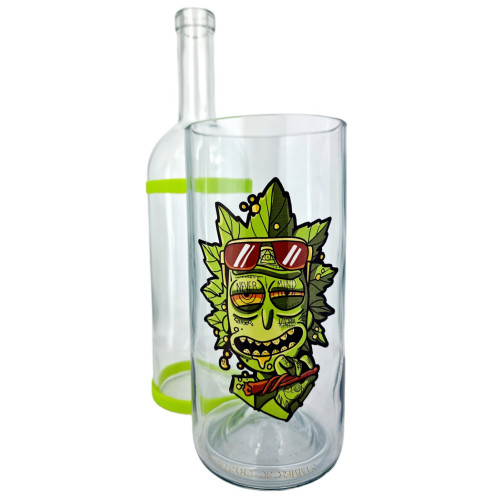 Бонг - Водник для курения из стекла «Rick Weed Green»