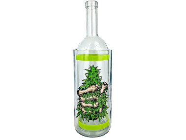 Водник для курения из стекла «Weed Skeleton Hend Green»