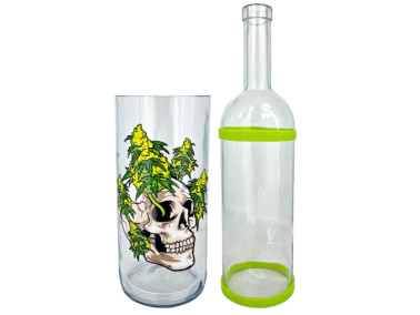 Воднік з скла для куріння «Weed Skull»