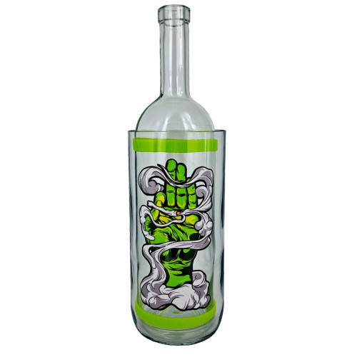 Водный бонг из стекла для курения  «Weed Hend Green»