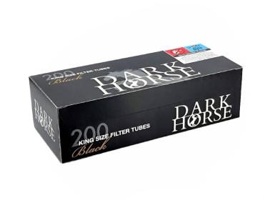 Гильзы для набивки сигарет Dark Horse Black (черные) 200шт