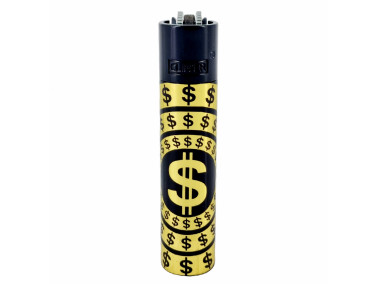 Зажигалка Clipper Dollar Gold Black