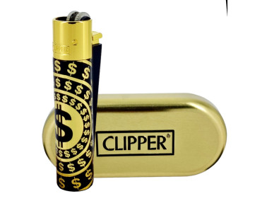 Зажигалка Clipper Dollar Gold