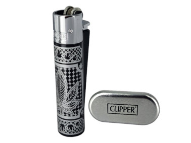 Зажигалка Clipper Hemp Silver