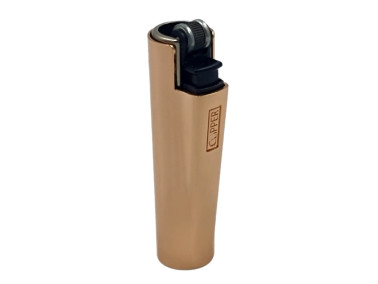 Зажигалка Clipper Mini Metal Case Bronze в металлическом чехле 