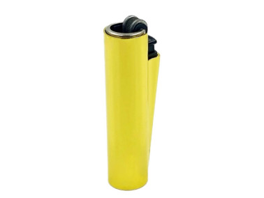 Зажигалка Clipper Mini Metal Case Gold в металлическом чехле 