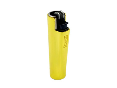 Зажигалка Clipper Mini Metal Case Gold в металлическом чехле 