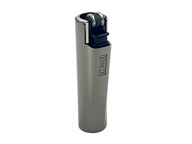 Зажигалка Clipper Mini Metal Case в металлическом чехле Grey