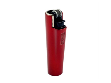 Зажигалка Clipper Mini Metal Case Red в металлическом чехле 