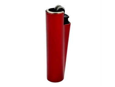 Зажигалка Clipper Mini Metal Case Red в металлическом чехле 