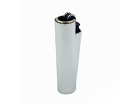 Запальничка Clipper Mini Metal Case Silver у металевому чохлі